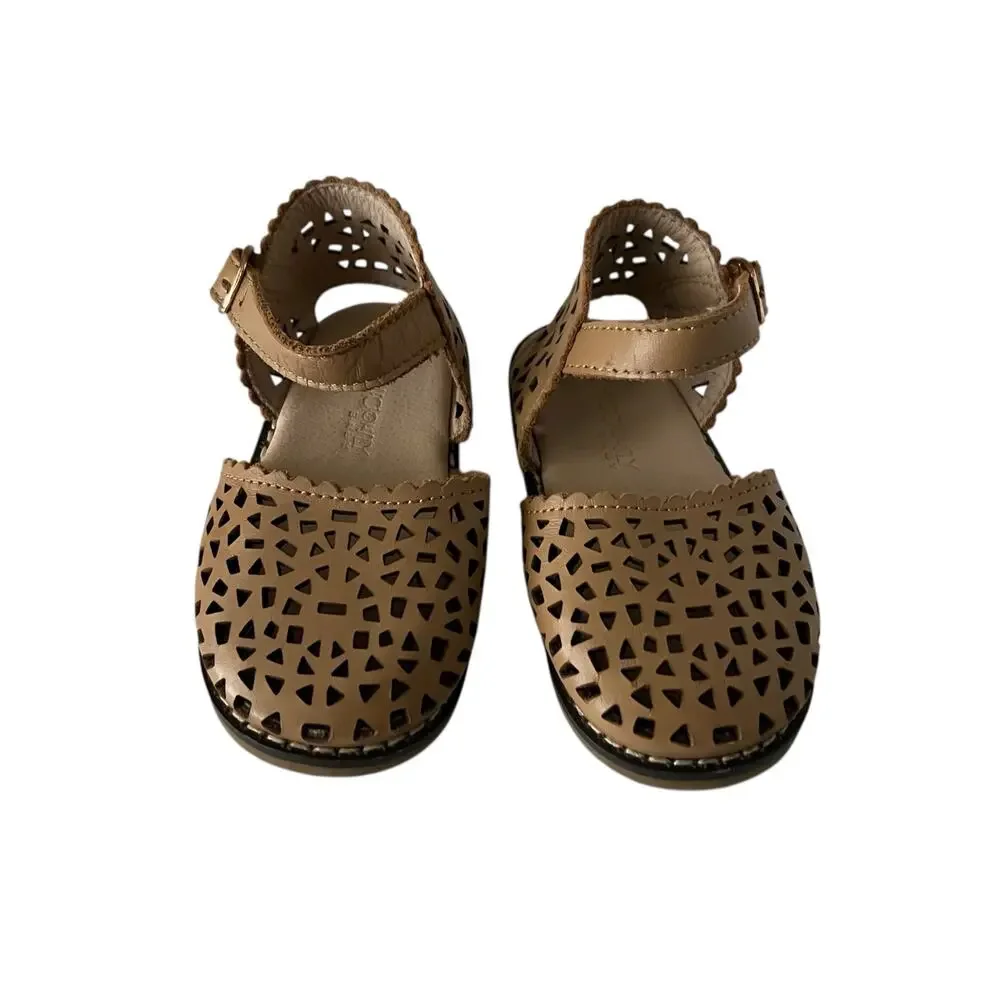 Consciously Baby leather pocket sandals